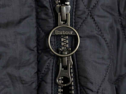 バブアー フライウェイト キャバルリー ジャケット レディース S 程 BARBOUR 中綿 キルティング ブルゾン ハイネック 3ワラント ブラック