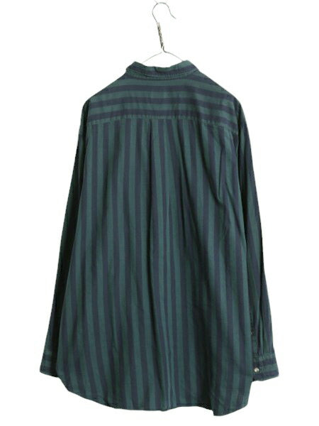 90s ブルックスブラザーズ ストライプ 長袖 ボタンダウン シャツ メンズ XL / オールド BROOKS BROTHERS 長袖シャツ 大きいサイズ ツートン