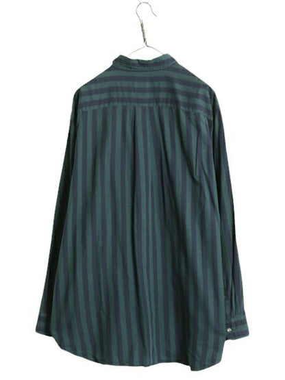 90s ブルックスブラザーズ ストライプ 長袖 ボタンダウン シャツ メンズ XL / オールド BROOKS BROTHERS 長袖シャツ 大きいサイズ ツートン
