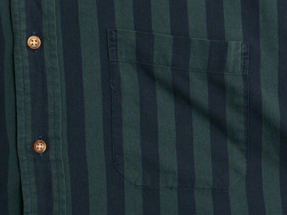 90s ブルックスブラザーズ ストライプ 長袖 ボタンダウン シャツ メンズ XL / オールド BROOKS BROTHERS 長袖シャツ 大きいサイズ ツートン