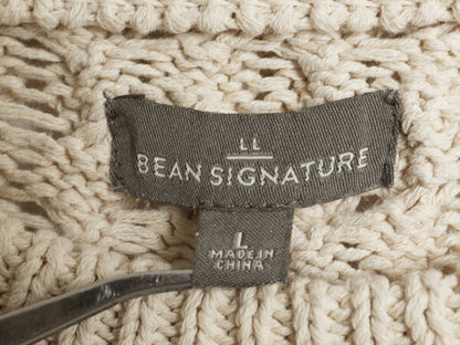 エルエルビーン シグネチャー フィッシャーマン コットン ニット セーター メンズ L / LLBEAN Signature 復刻モデル ケーブル ナチュラル