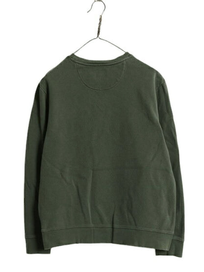ブルックスブラザーズ プリント スウェット メンズ レディース S 古着 Brooks Brothers Red Fleece クルーネック トレーナー カットソー 緑
