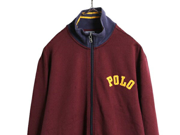 00s ポロ ラルフローレン トラック ジャケット メンズ M / 古着 00年代 オールド フルジップ ジャージ ジャンパー ハイネック ワンポイント