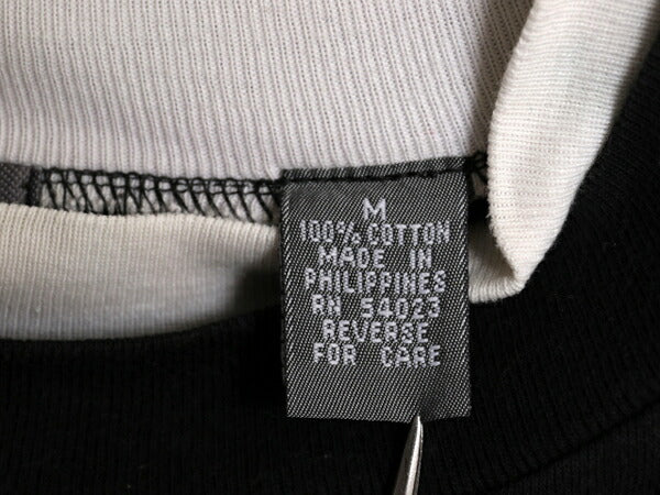 90s OLD GAP モックネック 長袖 Tシャツ メンズ M / 古着 90年代 オールド ギャップ ロンT ハイネック 無地 旧タグ リンガー タイプ 黒 白