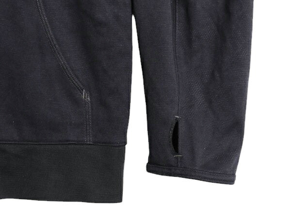 ノースフェイス フルジップ 裏 フリース フード パーカー メンズ XL The North Face ジャージ 素材 ストレッチ ジャケット 大きいサイズ 黒