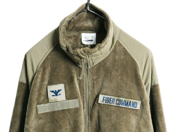 民間 GEN3 フルジップ 毛長 フリース ジャケット X-LARGE REGULAR / 古着 ECWCS ミリタリー LEVEL3 タイプ ジャンパー ブルゾン コヨーテ