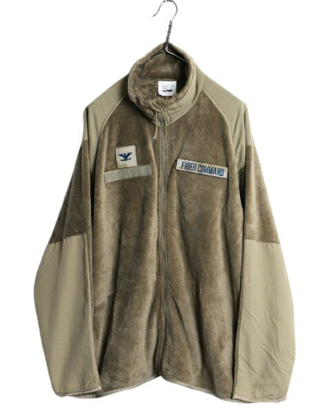 民間 GEN3 フルジップ 毛長 フリース ジャケット X-LARGE REGULAR / 古着 ECWCS ミリタリー LEVEL3 タイプ ジャンパー ブルゾン コヨーテ