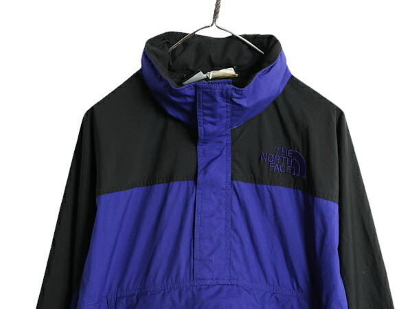 90s ノースフェイス ナイロン ジャケット メンズ L / オールド アノラック ハーフジップ 収納 フード ジャンパー プルオーバー HYDRENALINE