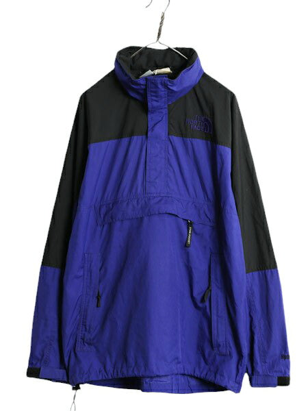 90s ノースフェイス ナイロン ジャケット メンズ L / オールド アノラック ハーフジップ 収納 フード ジャンパー プルオーバー HYDRENALINE