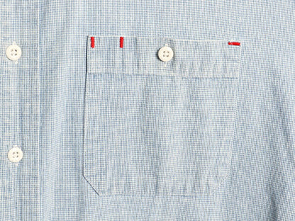 90s OLD GAP 長袖 シャツ メンズ L 古着 90年代 オールド ギャップ ヘビーウェイト コットン 長袖シャツ ポケット付き 紺タグ ピンチェック