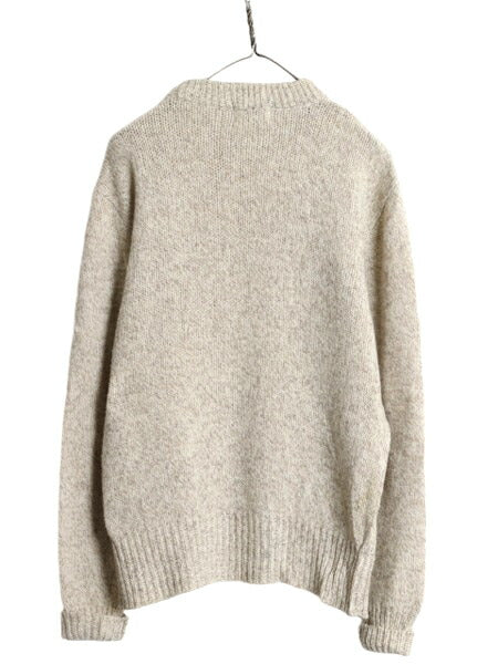 70s ウールリッチ ニット セーター メンズ レディース 小さめ L / 70年代 ヴィンテージ ウール Woolrich 白タグ クルーネック 無地 旧タグ
