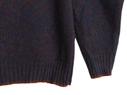 90s ウールリッチ ニット セーター メンズ XL / オールド Woolrich 無地 ウール ミドルゲージ モックネック ハンドフレーム 大きいサイズ