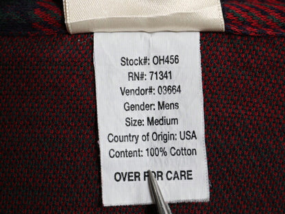 90s USA製 エルエルビーン チェック 長袖 ポロシャツ メンズ M オールド LLBEAN アウトドア スムース コットン 長袖シャツ マルチカラー