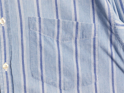 90s OLD GAP ギャップ ストライプ 長袖 ボタンダウン シャツ メンズ M / 古着 オールド ギャップ オックスフォード コットン ポケット付き