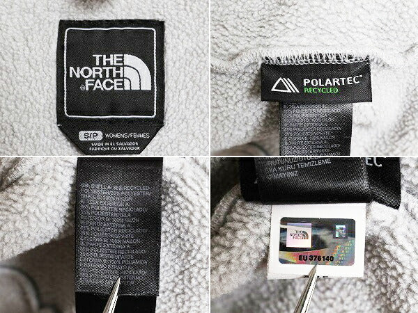 ノースフェイス デナリ ジャケット レディース S / The North Face DENALI アウトドア フリース ナイロン ブルゾン フルジップ ツートン 灰