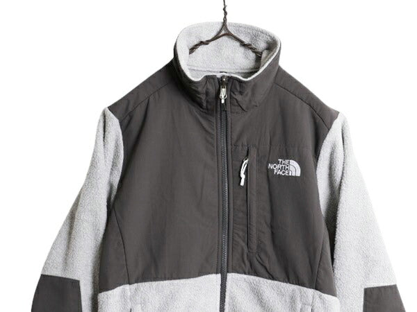 ノースフェイス デナリ ジャケット レディース S / The North Face DENALI アウトドア フリース ナイロン ブルゾン フルジップ ツートン 灰