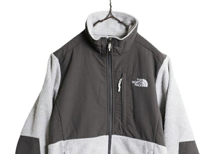 ノースフェイス デナリ ジャケット レディース S / The North Face DENALI アウトドア フリース ナイロン ブルゾン フルジップ ツートン 灰