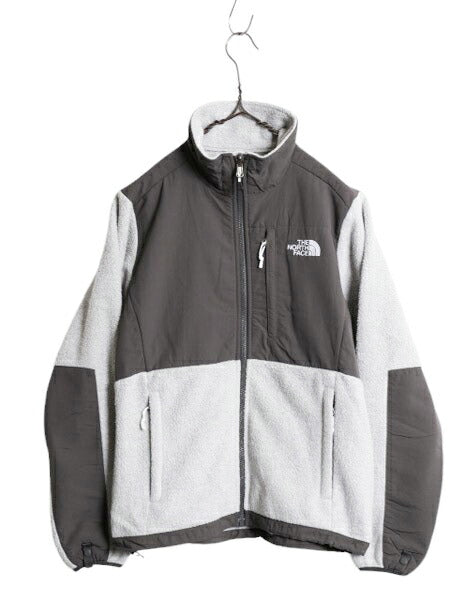 ノースフェイス デナリ ジャケット レディース S / The North Face DENALI アウトドア フリース ナイロン ブルゾン フルジップ ツートン 灰