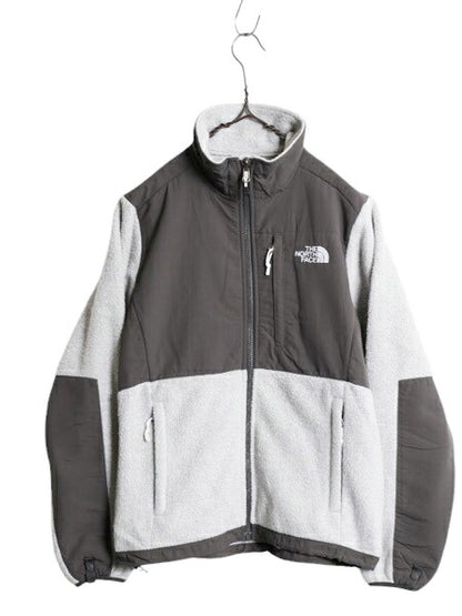 ノースフェイス デナリ ジャケット レディース S / The North Face DENALI アウトドア フリース ナイロン ブルゾン フルジップ ツートン 灰