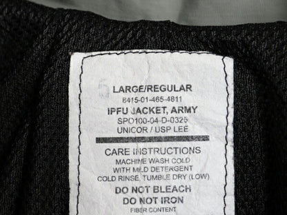 00s 04年製 米軍実物 US ARMY ナイロン トレーニング ジャケット LARGE REGULAR / オールド 軍物 PFU ミリタリー ブルゾン ジャンパー 灰
