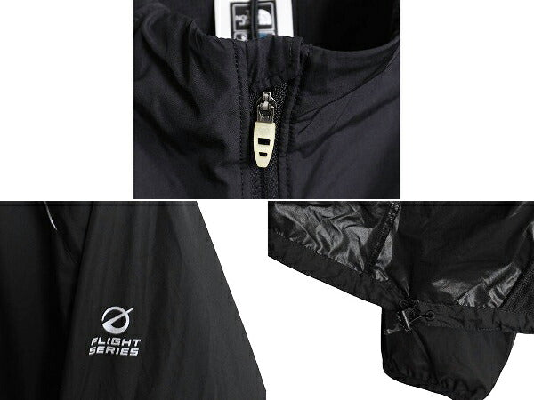ノースフェイス フルジップ ナイロン ジャケット レディース XL / The North face FLIGHT SERIES アウトドア ブルゾン トレイル ブラック