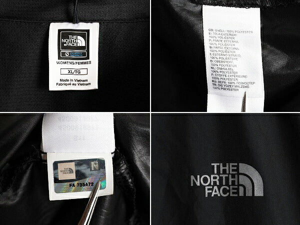 ノースフェイス フルジップ ナイロン ジャケット レディース XL / The North face FLIGHT SERIES アウトドア ブルゾン トレイル ブラック
