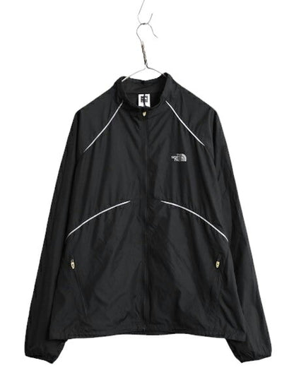 ノースフェイス フルジップ ナイロン ジャケット レディース XL / The North face FLIGHT SERIES アウトドア ブルゾン トレイル ブラック