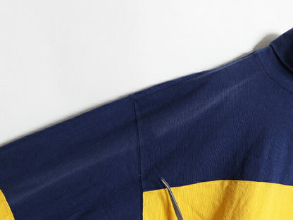 90s USA製 OLD GAP モックネック 長袖 Tシャツ メンズ XL 90年代 オールド ギャップ ラガーシャツ 素材 ヘビーウェイト マルチカラー ロンT