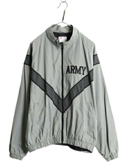 90s 99年製 米軍実物 US ARMY ナイロン トレーニング ジャケット MEDIUM REGULAR 古着 オールド 軍物 PFU ミリタリー ブルゾン ジャンパー