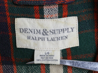 デニム&サプライ ラルフローレン チェック フランネル シャツ メンズ L / DENIM&SUPPLY ポロ ネルシャツ 長袖シャツ コットン マルチカラー