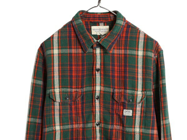 デニム&サプライ ラルフローレン チェック フランネル シャツ メンズ L / DENIM&SUPPLY ポロ ネルシャツ 長袖シャツ コットン マルチカラー
