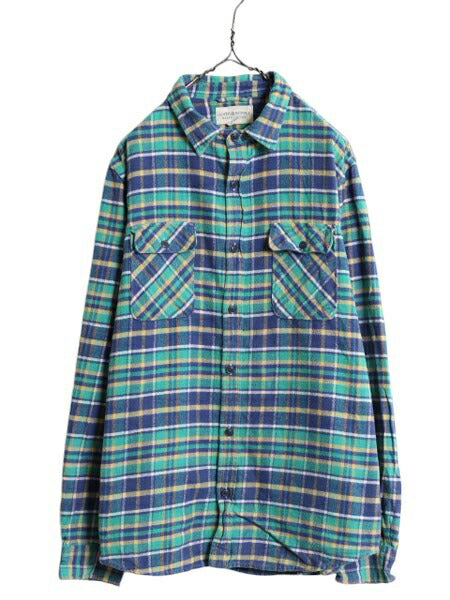デニム&サプライ ラルフローレン チェック フランネル シャツ メンズ L / DENIM&SUPPLY ポロ ネルシャツ 長袖シャツ マルチカラー コットン