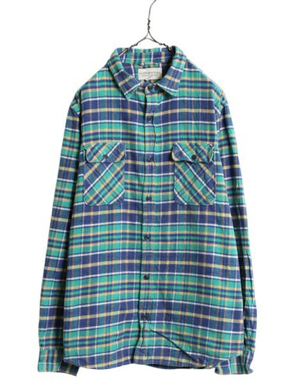 デニム&サプライ ラルフローレン チェック フランネル シャツ メンズ L / DENIM&SUPPLY ポロ ネルシャツ 長袖シャツ マルチカラー コットン