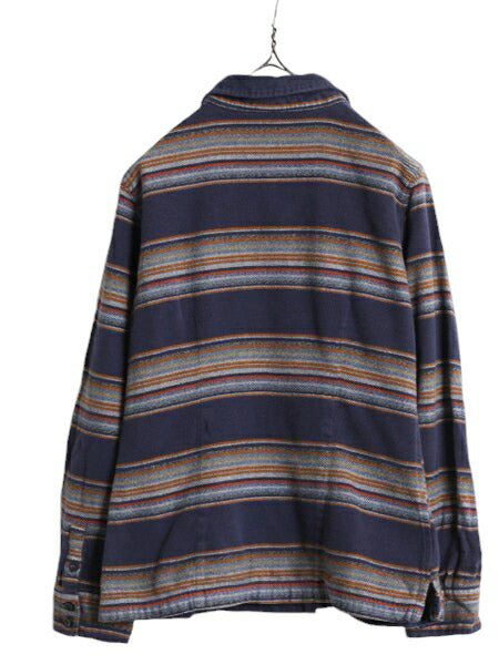 14年製 パタゴニア ロングスリーブ フィヨルド フランネル 長袖 シャツ 8 レディース S 程 古着 Patagonia ネルシャツ ネイティブ ボーダー