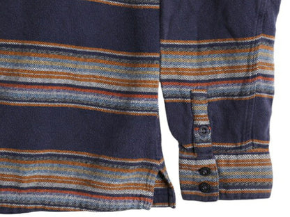 14年製 パタゴニア ロングスリーブ フィヨルド フランネル 長袖 シャツ 8 レディース S 程 古着 Patagonia ネルシャツ ネイティブ ボーダー