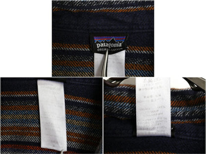 14年製 パタゴニア ロングスリーブ フィヨルド フランネル 長袖 シャツ 8 レディース S 程 古着 Patagonia ネルシャツ ネイティブ ボーダー