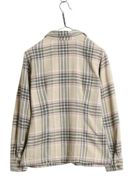 17年製 パタゴニア ロングスリーブ フィヨルド フランネル 長袖 シャツ レディース XS 程/ 古着 Patagonia アウトドア ネルシャツ チェック