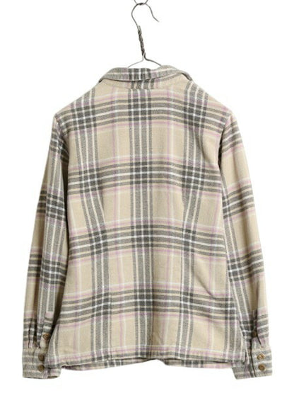 17年製 パタゴニア ロングスリーブ フィヨルド フランネル 長袖 シャツ レディース XS 程/ 古着 Patagonia アウトドア ネルシャツ チェック