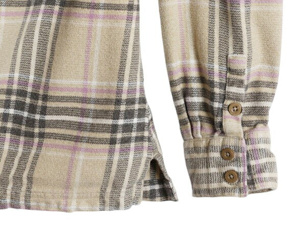 17年製 パタゴニア ロングスリーブ フィヨルド フランネル 長袖 シャツ レディース XS 程/ 古着 Patagonia アウトドア ネルシャツ チェック