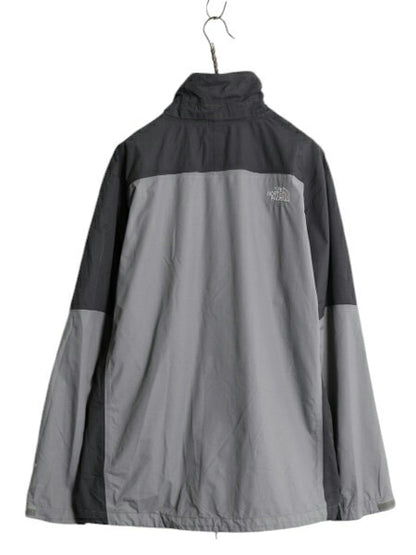 ノースフェイス HyVent ナイロン ジャケット メンズ L / 古着 The North Face アウトドア ブルゾン フルジップ ハイネック ツートン グレー