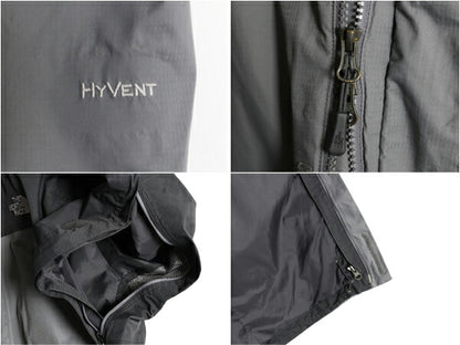 ノースフェイス HyVent ナイロン ジャケット メンズ L / 古着 The North Face アウトドア ブルゾン フルジップ ハイネック ツートン グレー