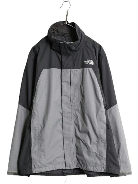 ノースフェイス HyVent ナイロン ジャケット メンズ L / 古着 The North Face アウトドア ブルゾン フルジップ ハイネック ツートン グレー