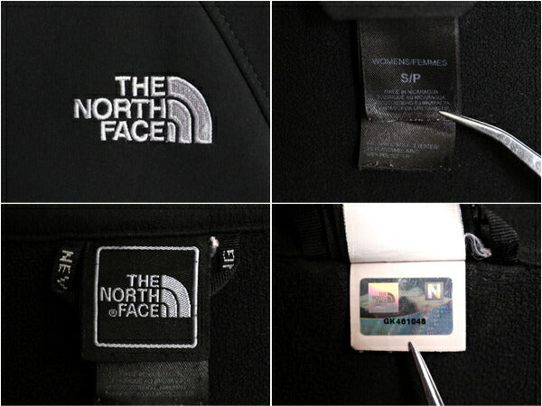 US企画 ノースフェイス APEX ソフトシェル ジャケット レディース S 古着 The North Face アウトドア 裏 フリース ブルゾン フルジップ 黒