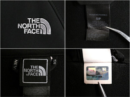 US企画 ノースフェイス APEX ソフトシェル ジャケット レディース S 古着 The North Face アウトドア 裏 フリース ブルゾン フルジップ 黒