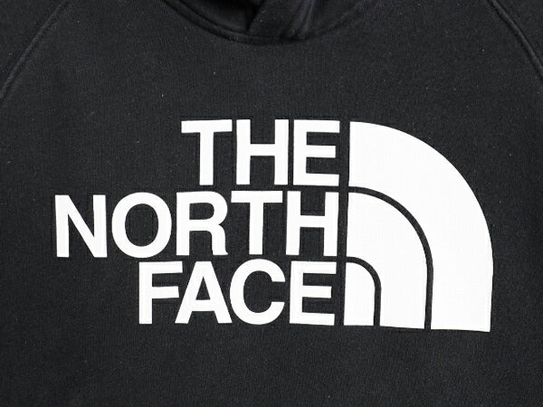 ノースフェイス プリント スウェット フード パーカー レディース М The North Face アウトドア プルオーバー 裏起毛 トレーナー ブラック