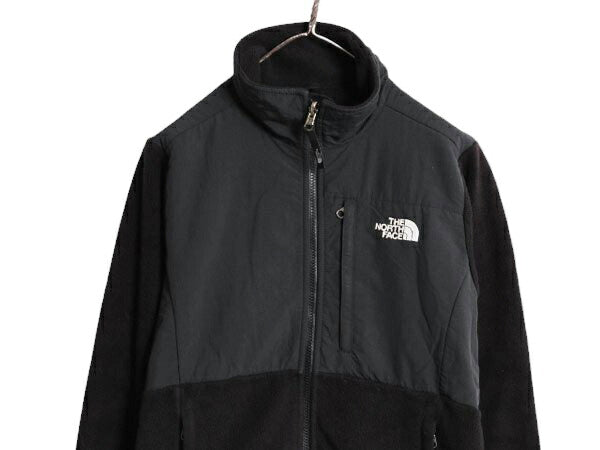 ノースフェイス デナリ ジャケット レディース M 古着 The North Face DENALI アウトドア フリース ナイロン ブルゾン フルジップ ブラック