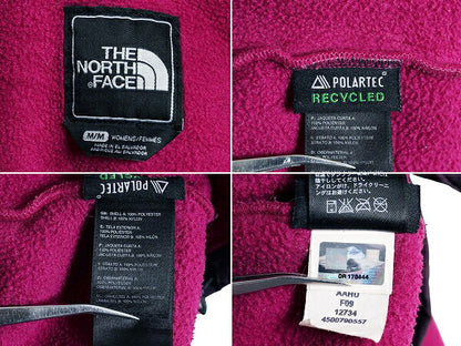 ノースフェイス フード付き デナリ ジャケット レディース M 古着 The North Face DENALI フリース ブルゾン パーカー フルジップ パープル