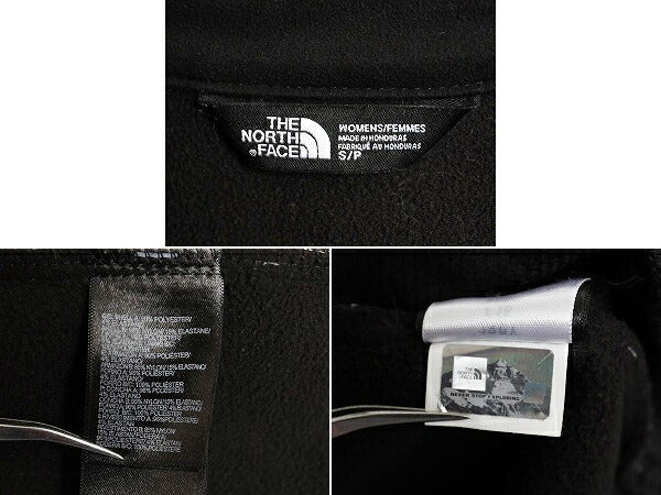 US企画 ノースフェイス ソフトシェル ジャケット レディース S 古着 The North face アウトドア 裏 フリース フルジップ ブルゾン ブラック