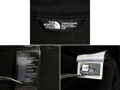 US企画 ノースフェイス ソフトシェル ジャケット レディース S 古着 The North face アウトドア 裏 フリース フルジップ ブルゾン ブラック