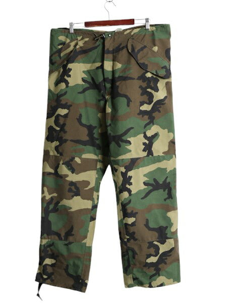 00s 03年製 米軍実物 US ARMY ウッドランド カモ オーバー パンツ LARGE LONG / 古着 00年代 オールド ECWCS ゴアテックス ミリタリー 軍物